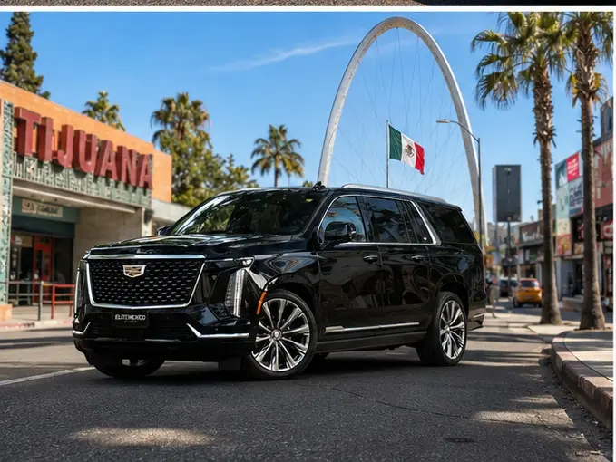 Cadillac Escalade ESV SUV used by Elite Mexico Tours for private San Diego to Tijuana transportation